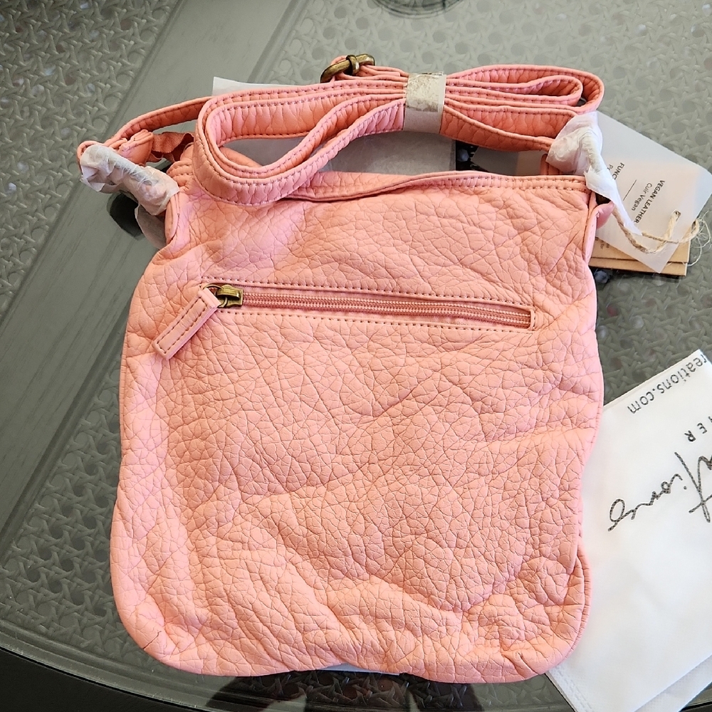 SOLD SOLD SOLD  Pink Vegan Leather Crossbody Bag